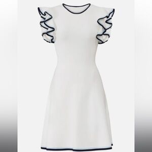 Shoshanna Saya Ruffled Knit Dress. Size M.  NWT. MSRP $400.